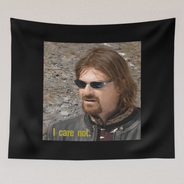 Item preview,  I Care Not  Medieval Fantasy Unhinged Dark Humor designed and sold by yakari9.