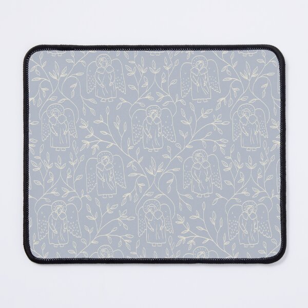 Item preview, Guardian Angels Toile Dusty Blue Pattern designed and sold by Ema Tudose.