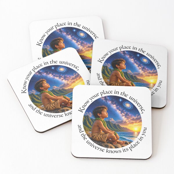 Item preview, Polynesian Connection Proverb - Know your place in the universe | Pacific Art designed and sold by ShakaLife.org.