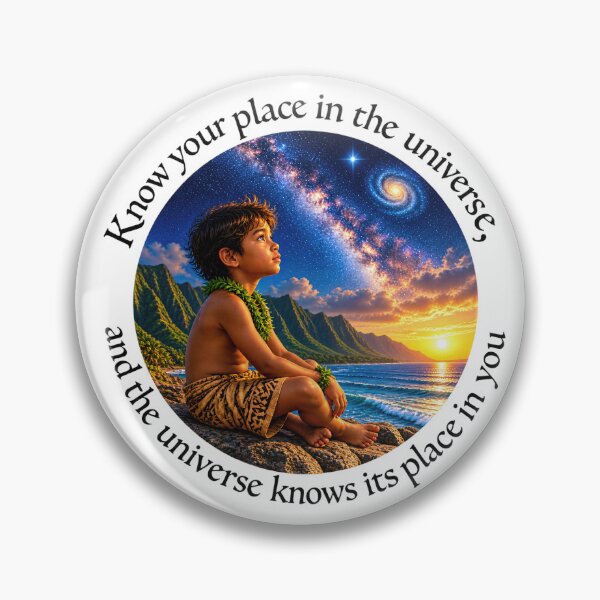 Item preview, Polynesian Connection Proverb - Know your place in the universe | Pacific Art designed and sold by ShakaLife.org.