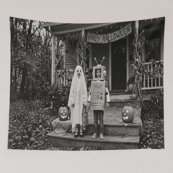 Item preview, Monochrome photo of Halloween designed and sold by Solomon-Ent-144.