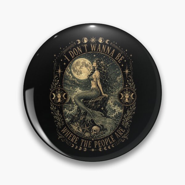 Item preview, Gothic Mermaid Moonlight and Introvert Humor designed and sold by VioletNance.