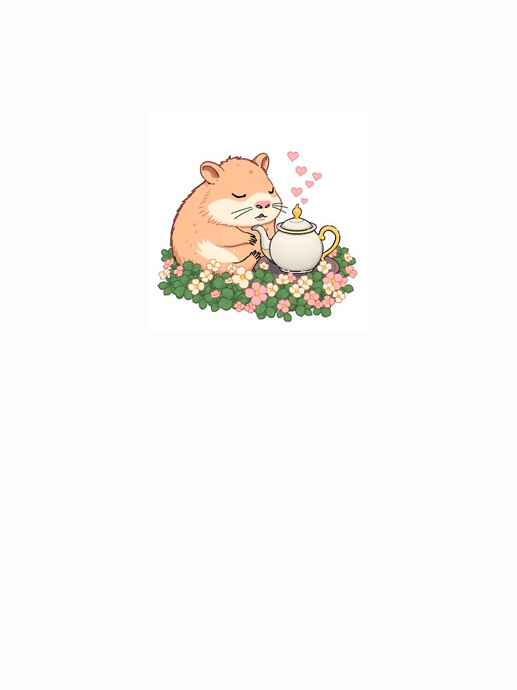 Thumbnail 6 von 6, Pullover, Sleepy Pastel Capibara Tea Time designt und verkauft von cfmcveigh.