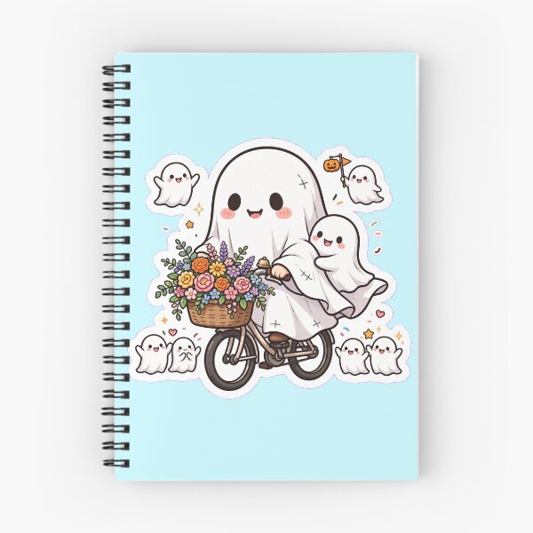 Item preview, Papa's Little Boo - Cute Halloween Ghost Bicycle Ride Sticker designed and sold by Dhiraaj.