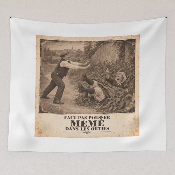 Item preview, Grandma in the Nettles — Stinging Resistance designed and sold by Lazenco.