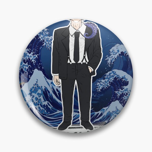 Item preview, Hirofumi Yoshida Name Banner Showcase Sticker - Chainsaw Man Fan Art designed and sold by Lesley D.