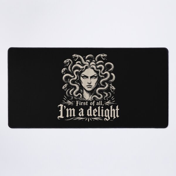 Item preview, First of All I'm A Delight Medusa Gorgon Retro Halloween  designed and sold by Suzu Comena.