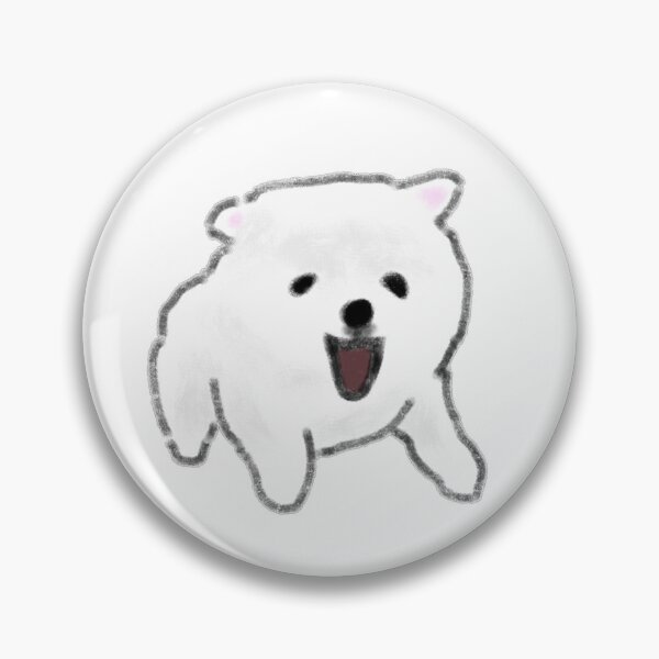 Item preview, Happy Fluffy White Pomeranian Puppy Running designed and sold by raun.draw.