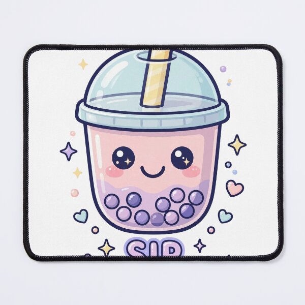 Item preview, Sip Happens - Kawaii Boba Tea Funny Quote designed and sold by Visual Dept..