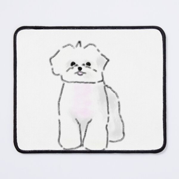 Item preview, White Maltese Puppy Sitting Pose designed and sold by raun.draw.