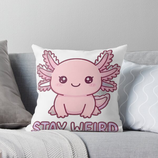 Item preview, Stay Weird - Kawaii Pink Axolotl designed and sold by Visual Dept..