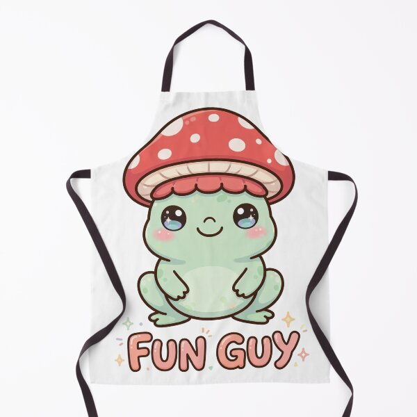 Item preview, Fun Guy - Cute Frog with Mushroom Hat Pun designed and sold by Visual Dept..