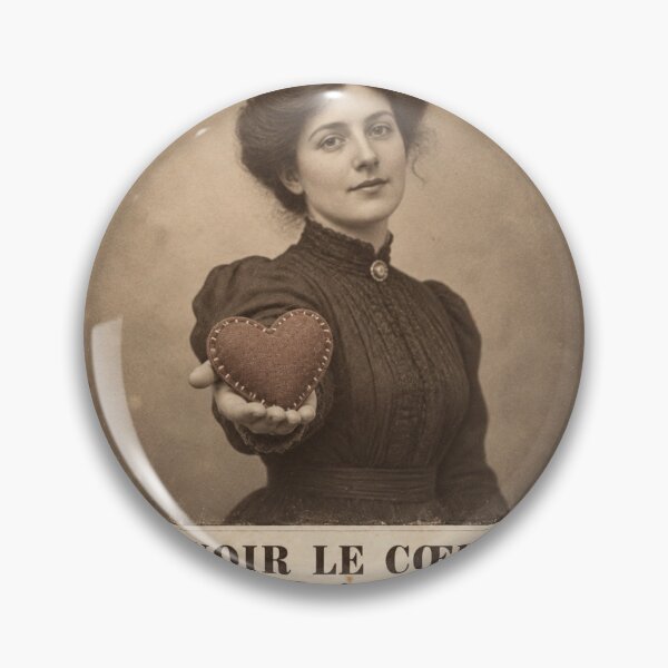 Item preview, To wear one's heart on one's sleeve — Tenderness stitched into the fabric designed and sold by Lazenco.