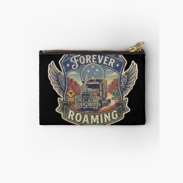 Item preview, Forever Roaming Australian Outback Road Train Vintage Shield designed and sold by PoleksGraphics.