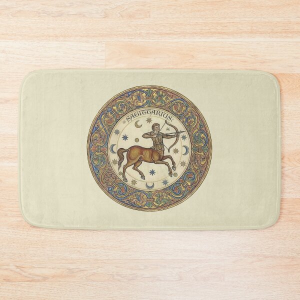 Item preview, Celestial Archery: Medieval Illuminated Sagittarius Zodiac Print designed and sold by FreiherrPK.