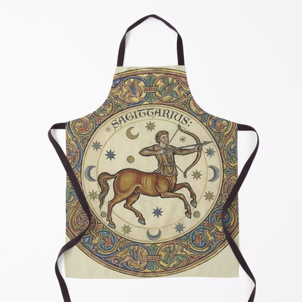 Item preview, Celestial Archery: Medieval Illuminated Sagittarius Zodiac Print designed and sold by FreiherrPK.