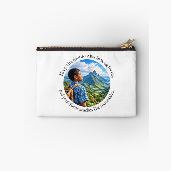 Item preview, Polynesian Vision Proverb - Keep the mountains in your focus | Pacific Art designed and sold by ShakaLife.org.