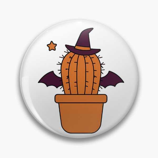 Item preview, Cactus Wearing A Witch Hat designed and sold by Shop of Wonders.
