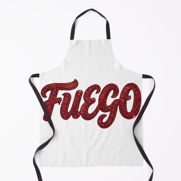 Item preview, Red Sequins Fuego Script Word Typography Design designed and sold by MaRCAStro.