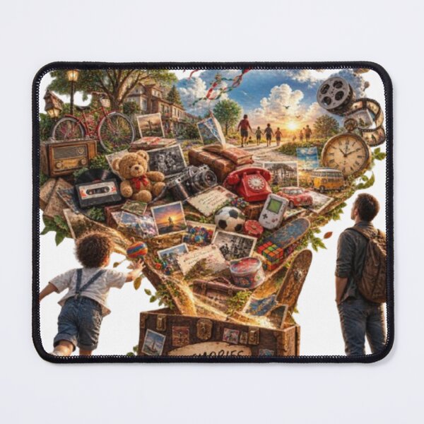 Item preview, Inspirational Journey and Exploration Collage Art designed and sold by Mythos-Apparel.