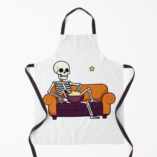 Item preview, Skeleton Relaxing With Popcorn Bowl designed and sold by Shop of Wonders.