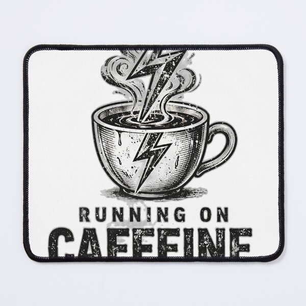 Item preview, Running on Caffeine & Bad Decisions - Funny Quote designed and sold by Visual Dept..