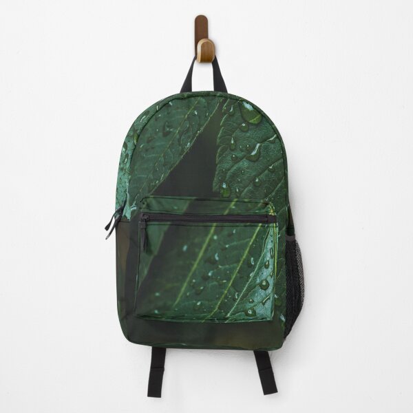 Item preview, Fresh Raindrops on Dark Green Leaf Macro Photo designed and sold by Tatele.