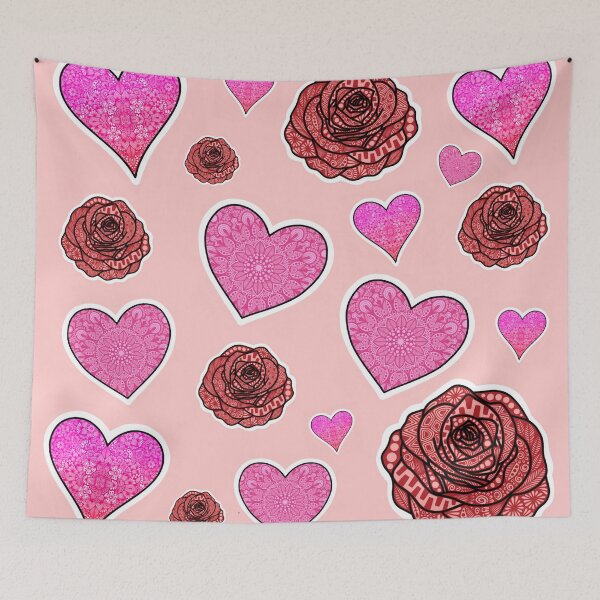 Item preview, February Valentine’s Day Love Pattern designed and sold by FioreDiCiliegio.