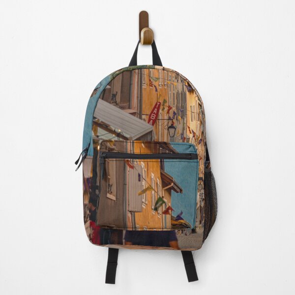 Item preview, Charming European Town Street Framed by Mountains designed and sold by Tatele.