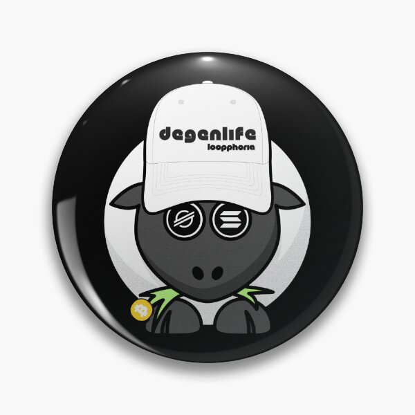 Item preview, Degen Life – Eyes on the Chain, Mind on the Moon designed and sold by loopphoria.