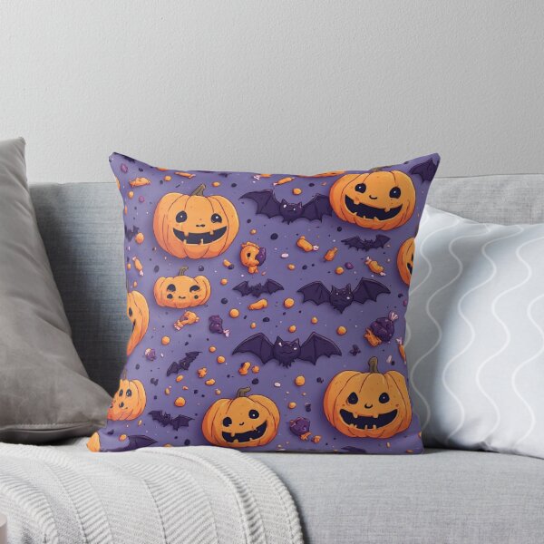 Item preview, Purple Halloween Pumpkin Bat and Candy Seamless Pattern designed and sold by Digital Design Art.