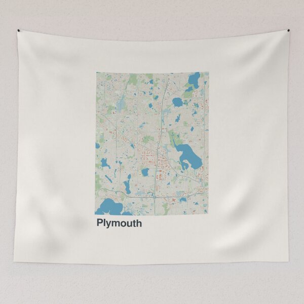 Item preview, Plymouth Minimalistic Map Art designed and sold by MapsNerd.