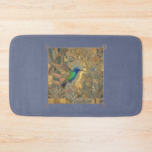 Item preview, Omniscient Flora and The Cyanophaia Bicolor: Art Nouveau Hummingbird designed and sold by FreiherrPK.