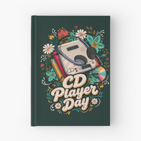 Item preview, CD Player Day – Retro Music & Floral Vintage Design designed and sold by digijob.