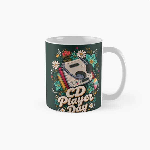 Item preview, CD Player Day – Retro Music & Floral Vintage Design designed and sold by digijob.