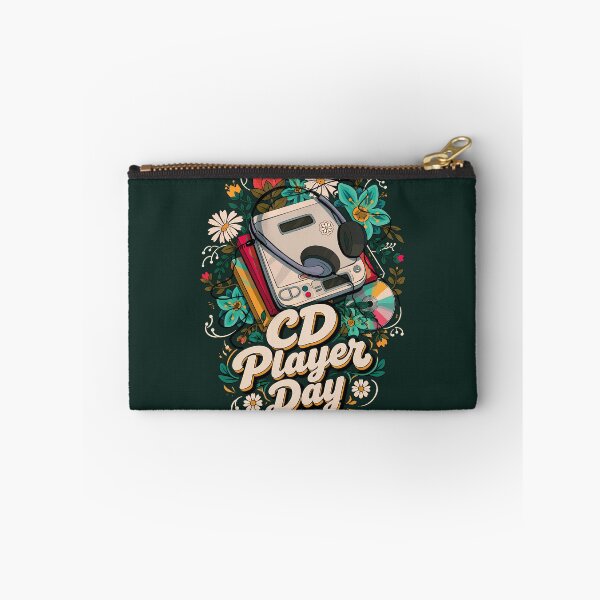 Item preview, CD Player Day – Retro Music & Floral Vintage Design designed and sold by digijob.