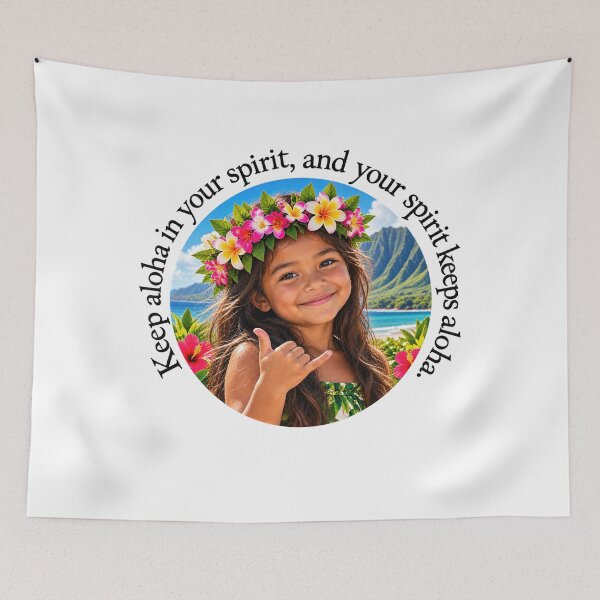 Item preview, Hawaii Aloha Chiasmus Proverb - Keep aloha in your spirit | Island Wisdom Art designed and sold by ShakaLife.org.
