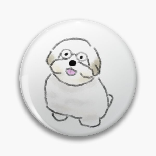 Item preview, Funny White Fluffy Maltese Puppy Dog designed and sold by raun.draw.