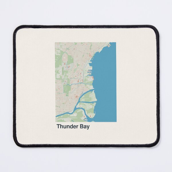 Item preview, Thunder Bay Minimalistic Map Art designed and sold by MapsNerd.