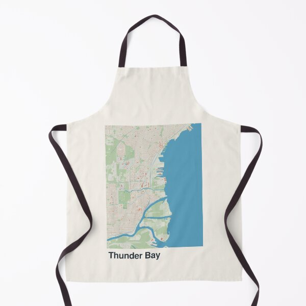 Item preview, Thunder Bay Minimalistic Map Art designed and sold by MapsNerd.