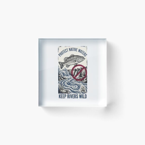 Item preview, Vintage Protect Native Waters Wild River Graphic designed and sold by NobleCast .