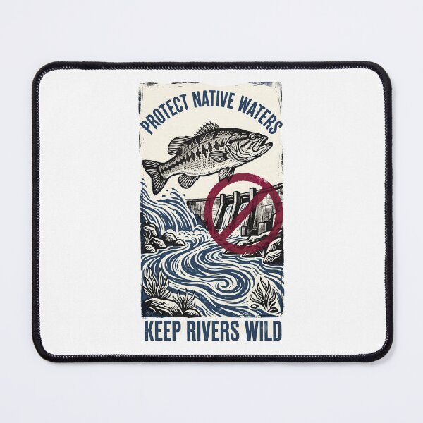 Item preview, Vintage Protect Native Waters Wild River Graphic designed and sold by NobleCast .