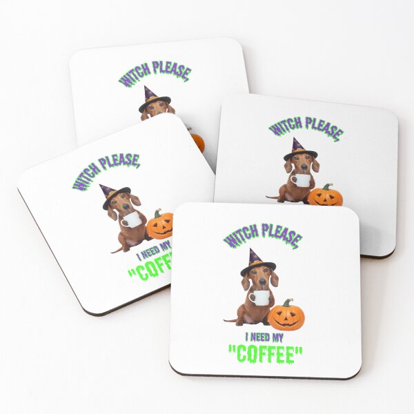 Item preview, Cute Dachshund Halloween Witch Coffee Mug Comic Style designed and sold by Coffeefree593.