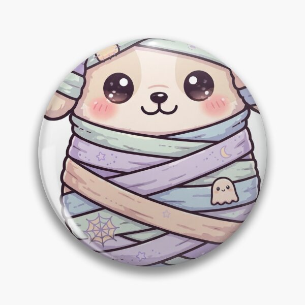 Item preview, Wrapped Up in Spooky Season - Mummy Puppy Halloween designed and sold by Visual Dept..