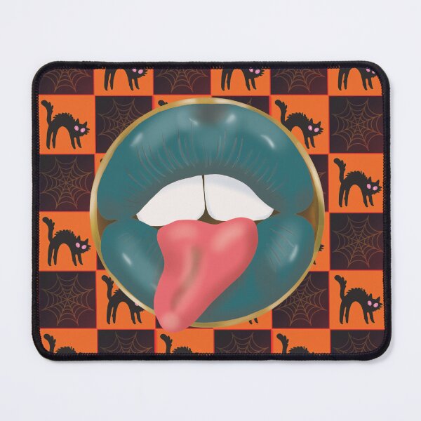 Item preview, Rebel Lips Pop Art – Halloween blocks turqois Lips designed and sold by GoldenRebels.