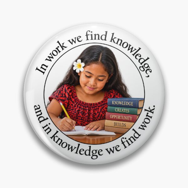 Item preview, Polynesian Wisdom Proverb - In work we find knowledge | Pacific Art designed and sold by ShakaLife.org.