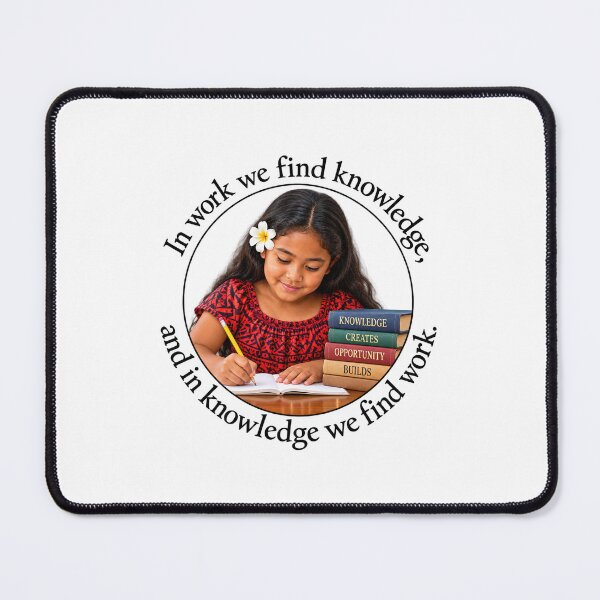 Item preview, Polynesian Wisdom Proverb - In work we find knowledge | Pacific Art designed and sold by ShakaLife.org.