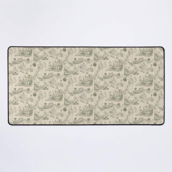 Item preview, Modern Motherhood Toile de Jouy in Sage Green and Cream designed and sold by The Flying Bunny Studio.
