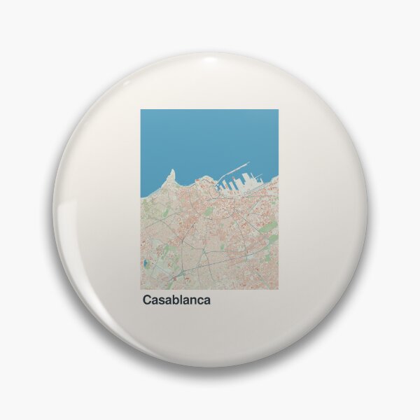 Item preview, Casablanca Minimalistic Map Art designed and sold by MapsNerd.