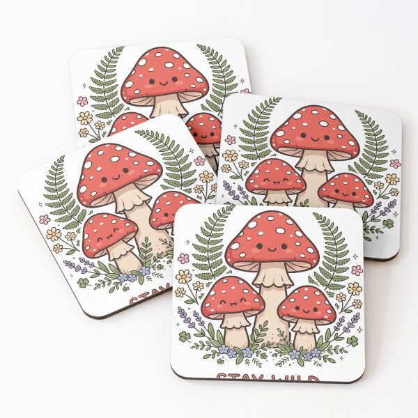 Item preview, Stay Wild - Cottagecore Mushroom Forest Design designed and sold by Visual Dept..